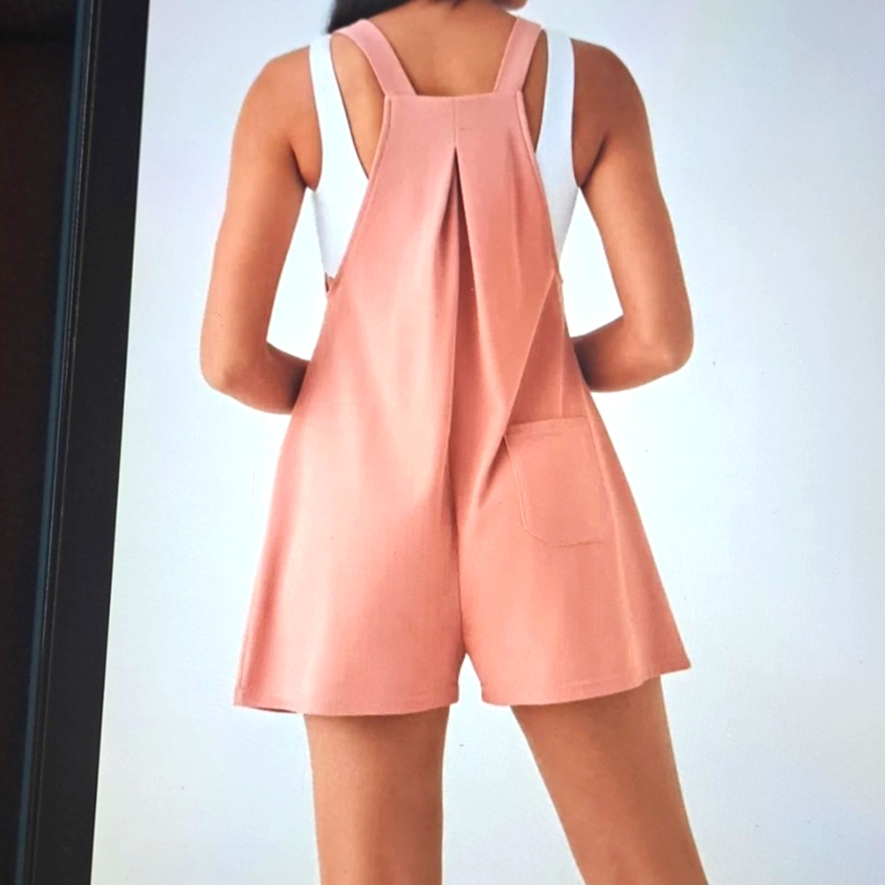 LARGE HALARA ADJUSTABLE STRAPS WAFFLE ROMPER NWT - image 2